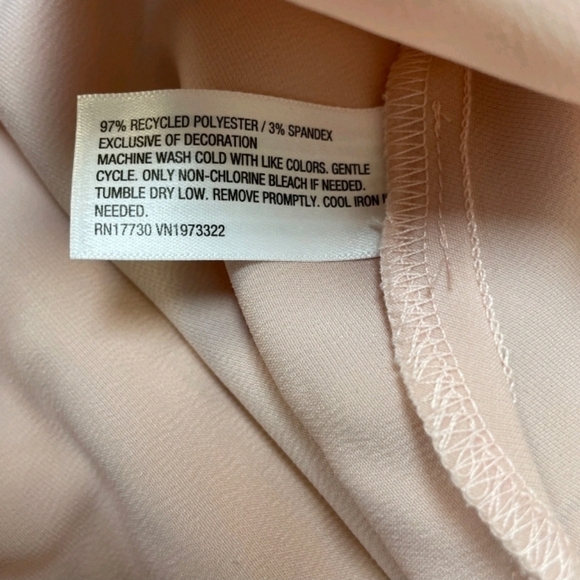 Wild Fable Women's Light Pink Satin Lace Trim Midi Skirt Berry Size M Waist 16 - Picture 5 of 8